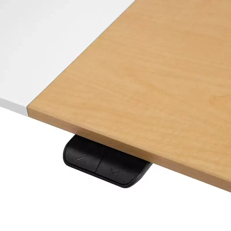Bureau debout réglable en métal blanc : Station de travail ergonomique moderne, 120 cm de large