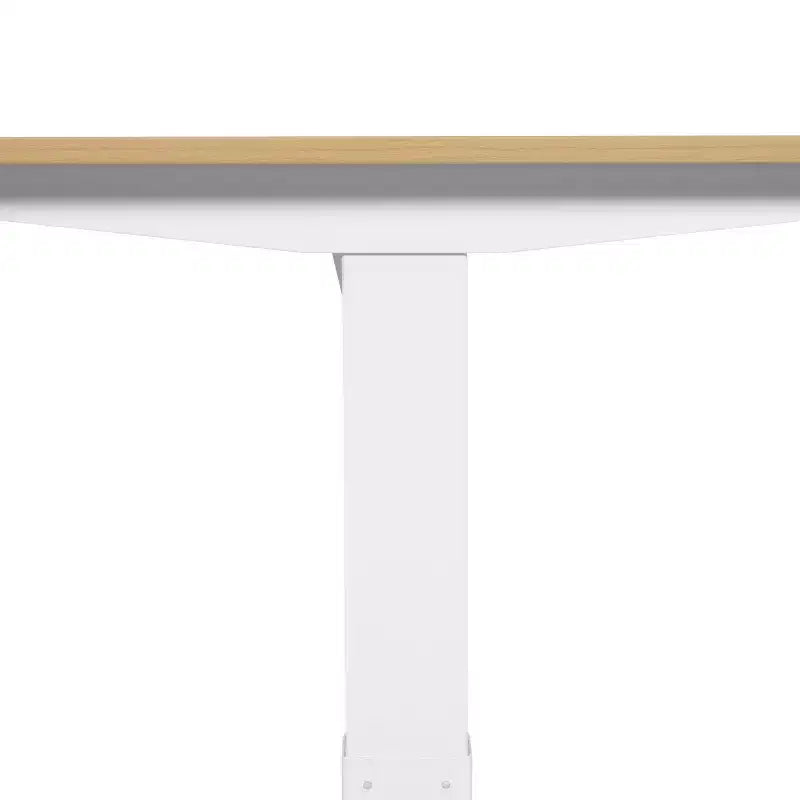 Bureau debout réglable en métal blanc : Station de travail ergonomique moderne, 120 cm de large