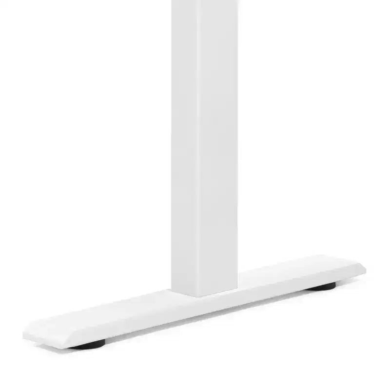 Bureau debout réglable en métal blanc : Station de travail ergonomique moderne, 120 cm de large