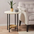 Table d'appoint Blanc/Naturel