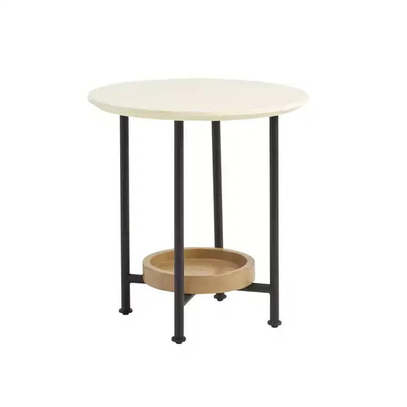 Table d'appoint Blanc/Naturel