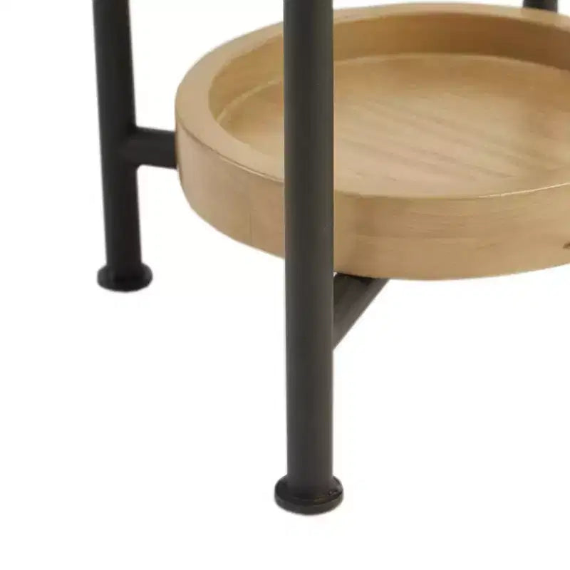 Table d'appoint Blanc/Naturel