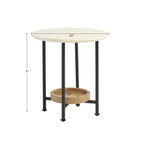 Table d'appoint Blanc/Naturel
