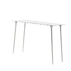 Glam Aluminum Console Table Silver - Olivia & May: Sturdy, No Assembly, Indoor Use