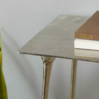 Console aluminium Glam argent - Robuste, aucun assemblage requis, usage intérieur