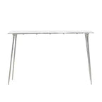 Console aluminium Glam argent - Robuste, aucun assemblage requis, usage intérieur