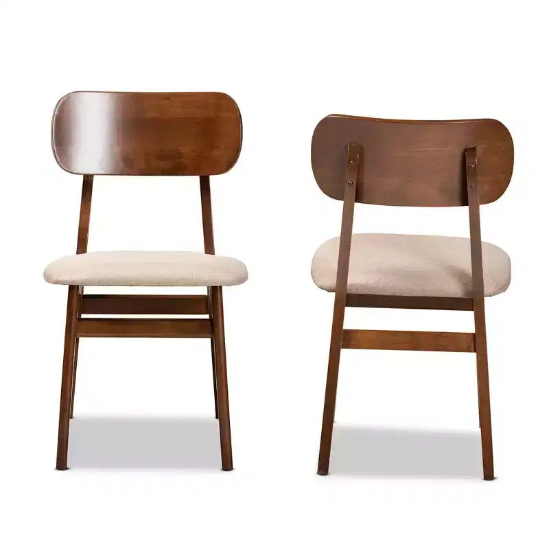 Lot de 2 chaises de salle à manger en bois