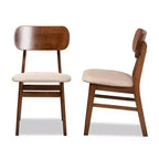 Lot de 2 chaises de salle à manger en bois