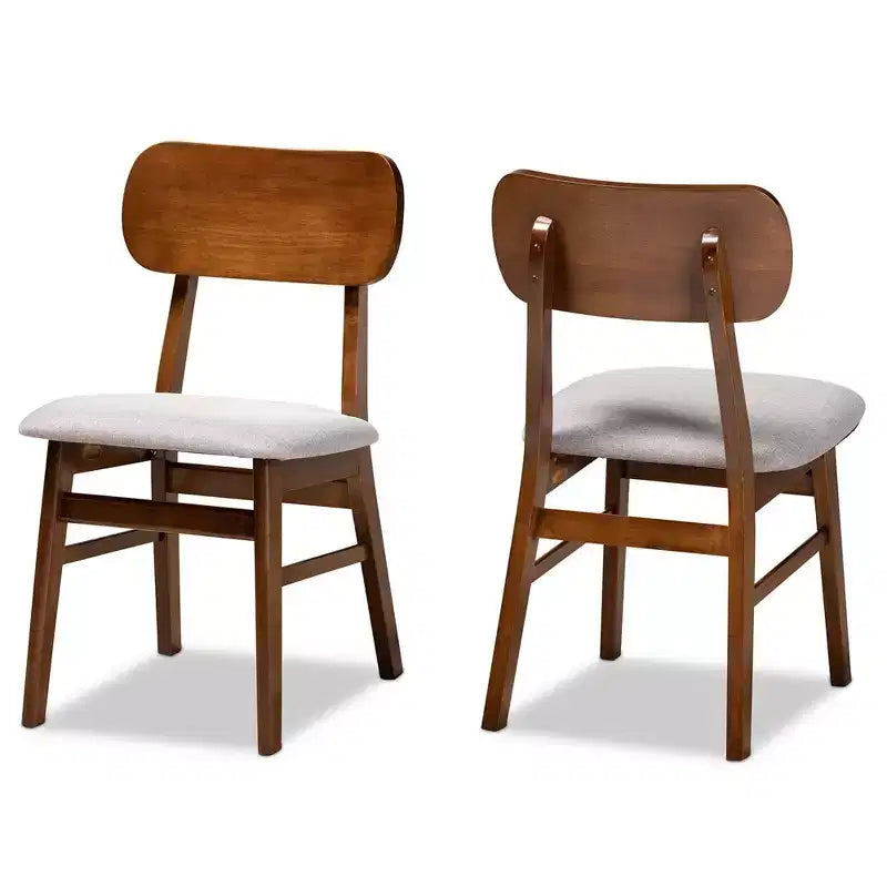 Lot de 2 chaises de salle à manger en bois