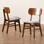 Lot de 2 chaises de salle à manger en bois