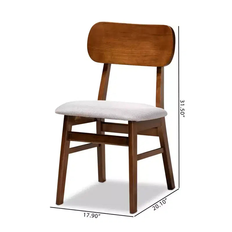 Lot de 2 chaises de salle à manger en bois