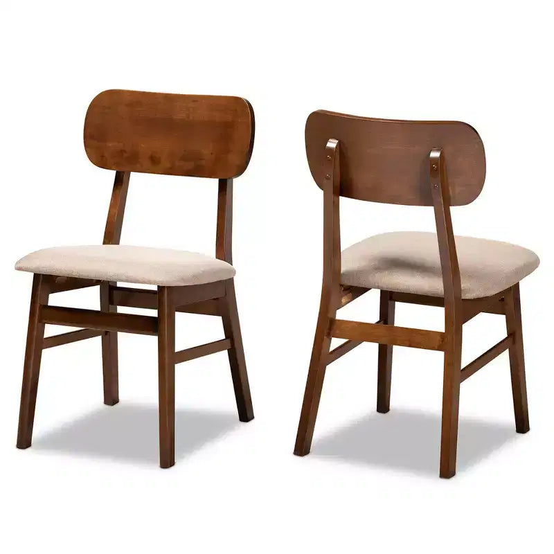Lot de 2 chaises de salle à manger en bois
