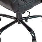 Fauteuil de bureau de direction pivotant à dossier haut avec accoudoirs