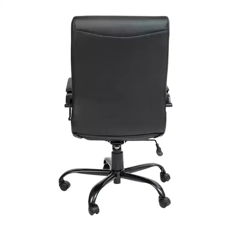 Fauteuil de bureau de direction pivotant à dossier haut avec accoudoirs