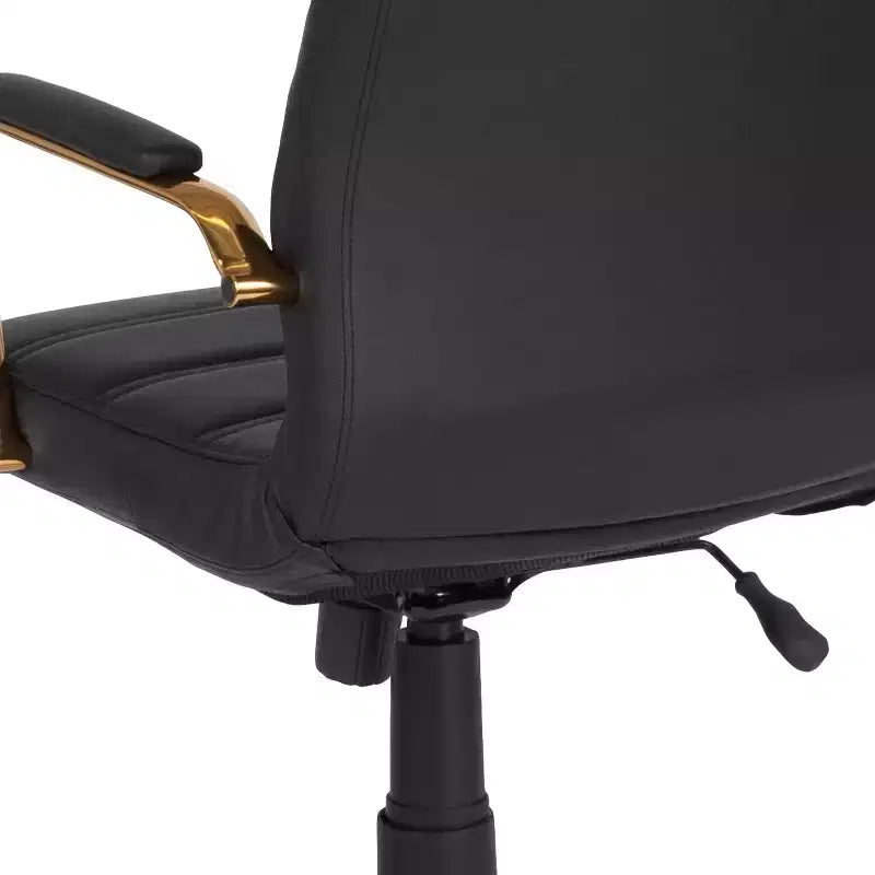 Fauteuil de bureau de direction pivotant à dossier haut avec accoudoirs