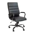 Fauteuil de bureau de direction pivotant à dossier haut avec accoudoirs
