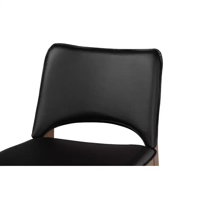 Ensemble de 2 chaises de salle à manger en similicuir rembourré et bois