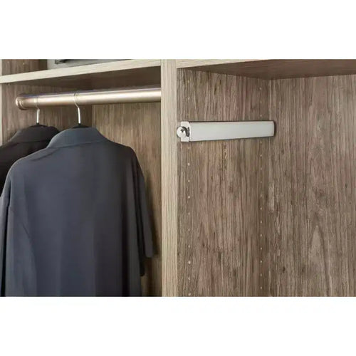 Tige de valet télescopique extensible réglable en acier de 14 po avec quincaillerie de montage