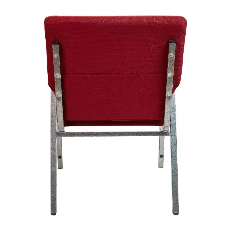 Chaise d'église empilable avec accoudoirs en bois, modèle 21W