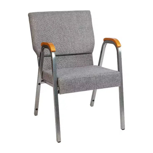 Flash Furniture HERCULES Series 21W Stacking Wood Accent Arm Church Chair
