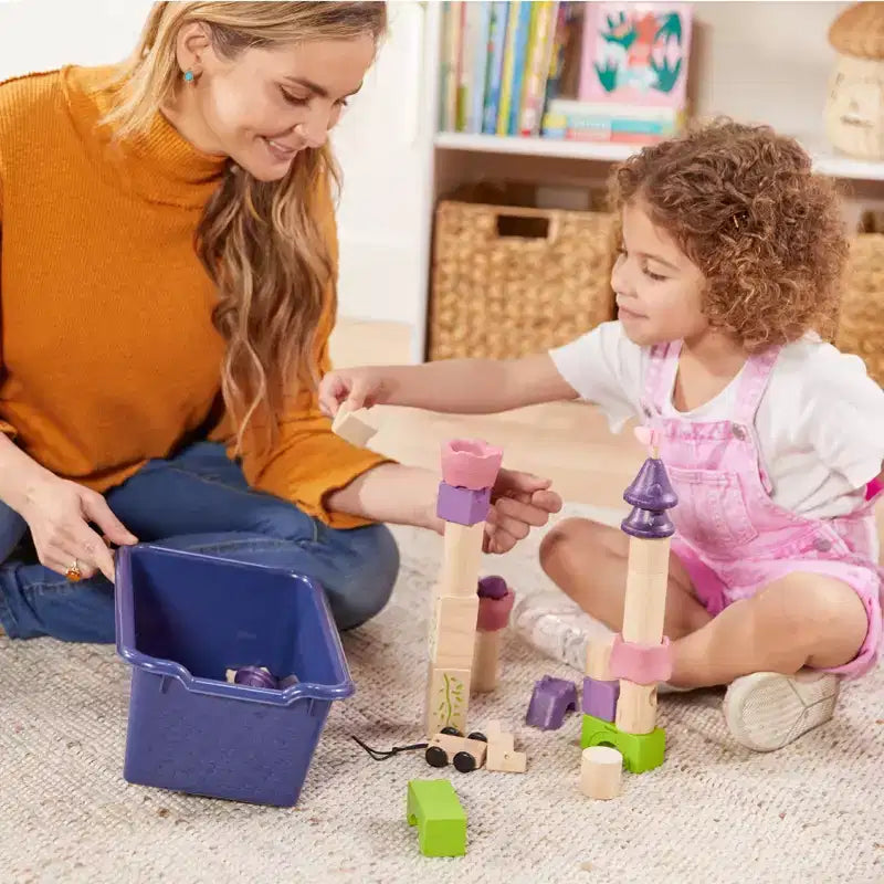 Vestiaire enfant 5 sections avec banc et 5 bacs de rangement à façade évidée