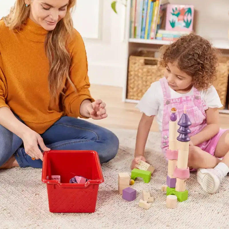 Vestiaire enfant 5 sections avec banc et 5 bacs de rangement à façade évidée