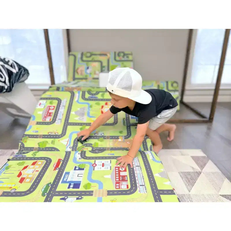 Tapis de jeu convertible en canapé et transat