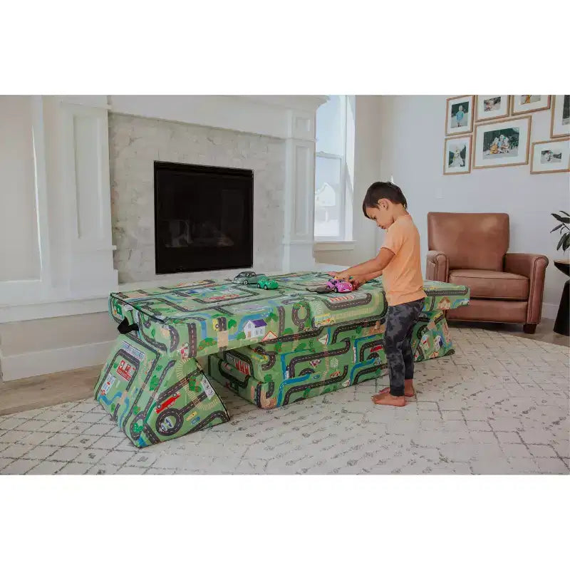 Tapis de jeu convertible en canapé et transat